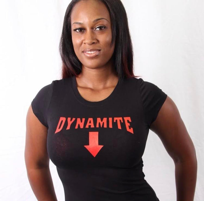 Dynamite T-Shirt (Red on Black)